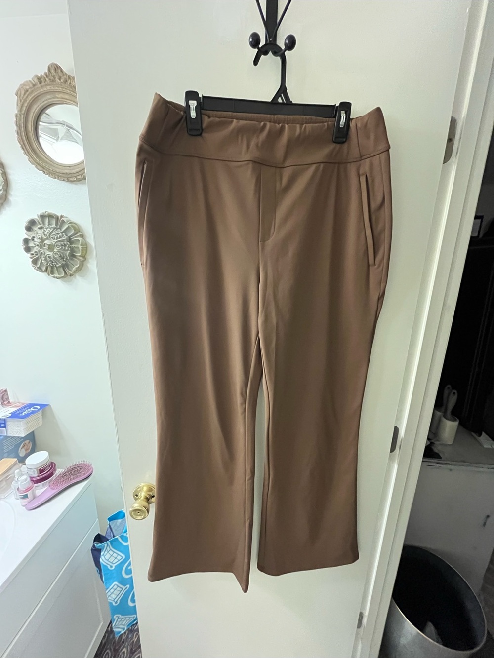 Halara High-Rise Wide-Leg Pants in Brown - Picture 2 of 5